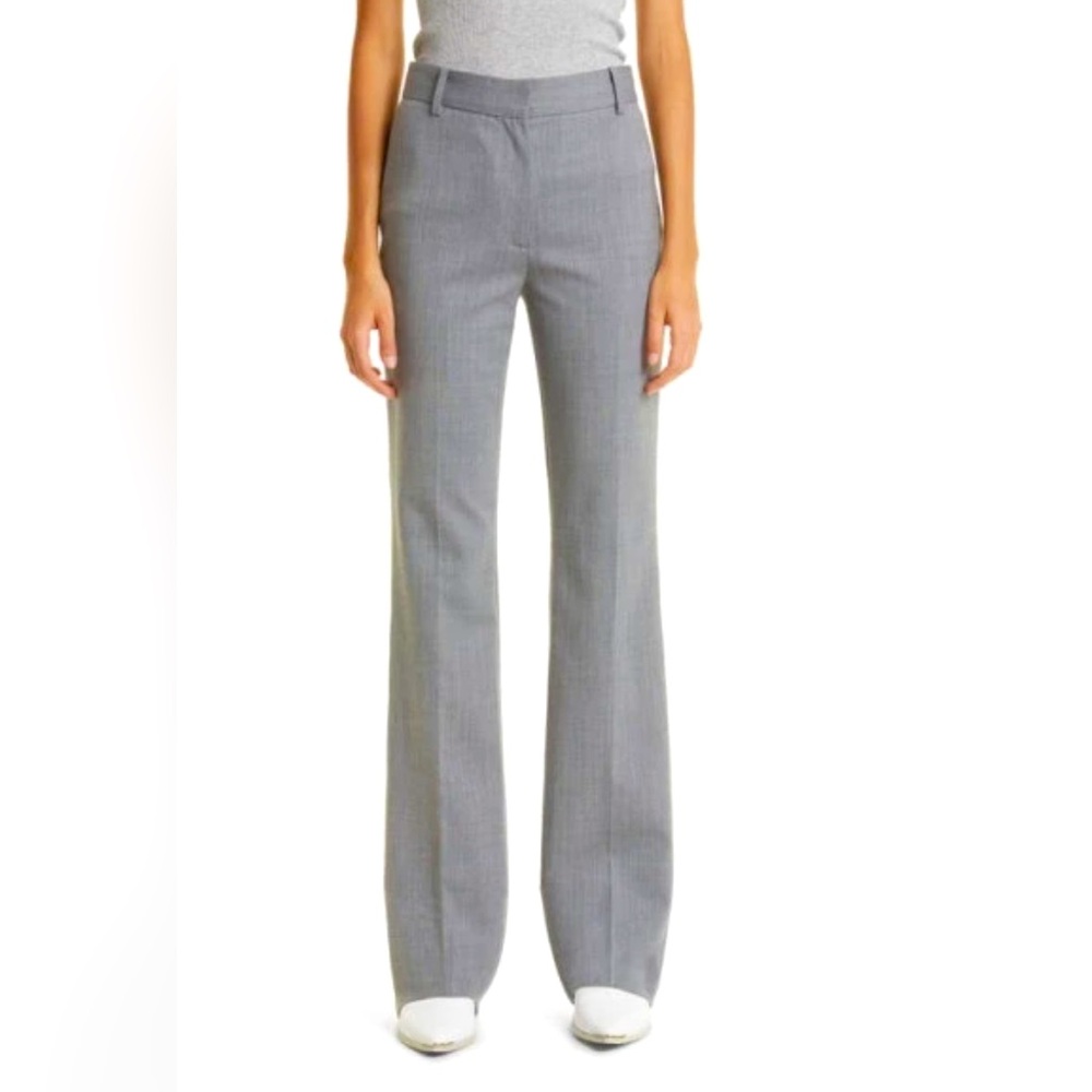 Nili Lotan Corette Pant Heather Grey Gray Pant Womens Size 0 Wool Blend NEW - Picture 2 of 14